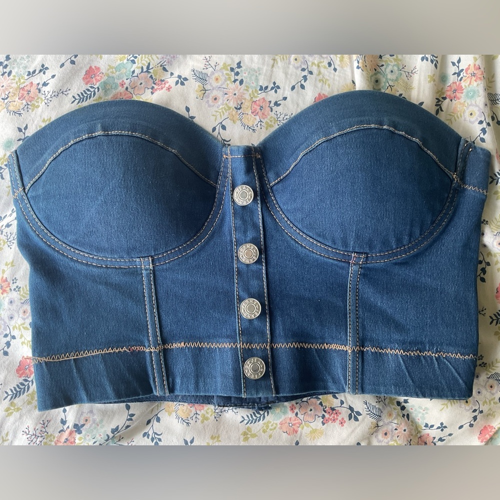 Denim tops for women Spoon size M
